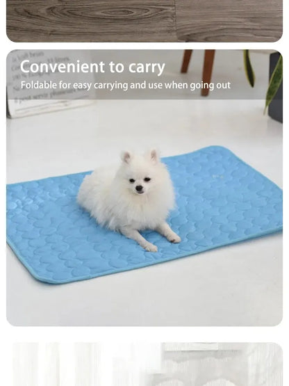 Pet Ice Mats Summer Cat Dog Sofa Nest Bed Cooling Sleeping Pad for Small Dogs Pets Durable Sofa Cooling Pad Blanket