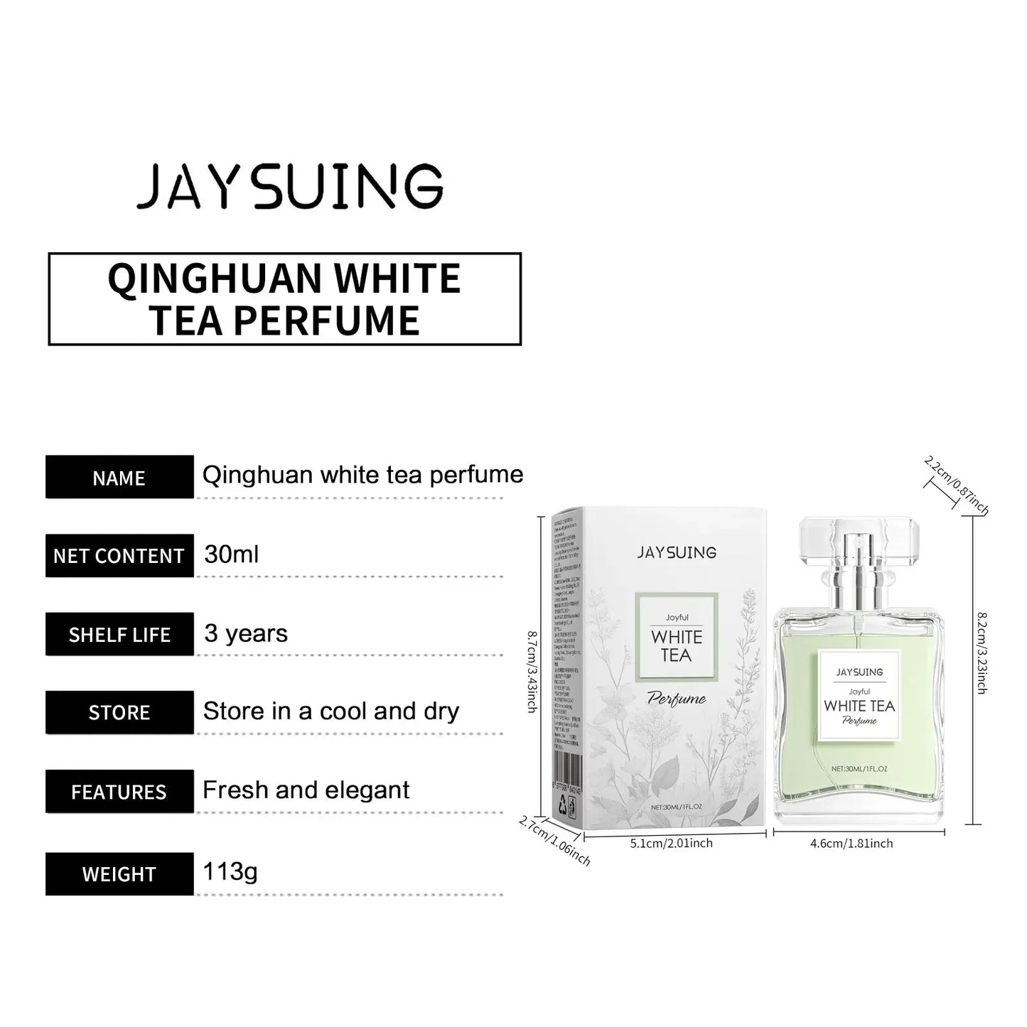 Perfume Women White Tea Long Lasting Fragrance Floral Scent Pheromone Refresh Deodorant Dating Flirting Perfumes to Attract Men