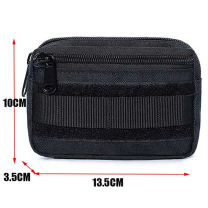 Double Layer EDC Pack Men Tactical Molle Waist Belt Oxford Hip Pouch Fanny Pack Camping Hunting Accessories Utility Bag