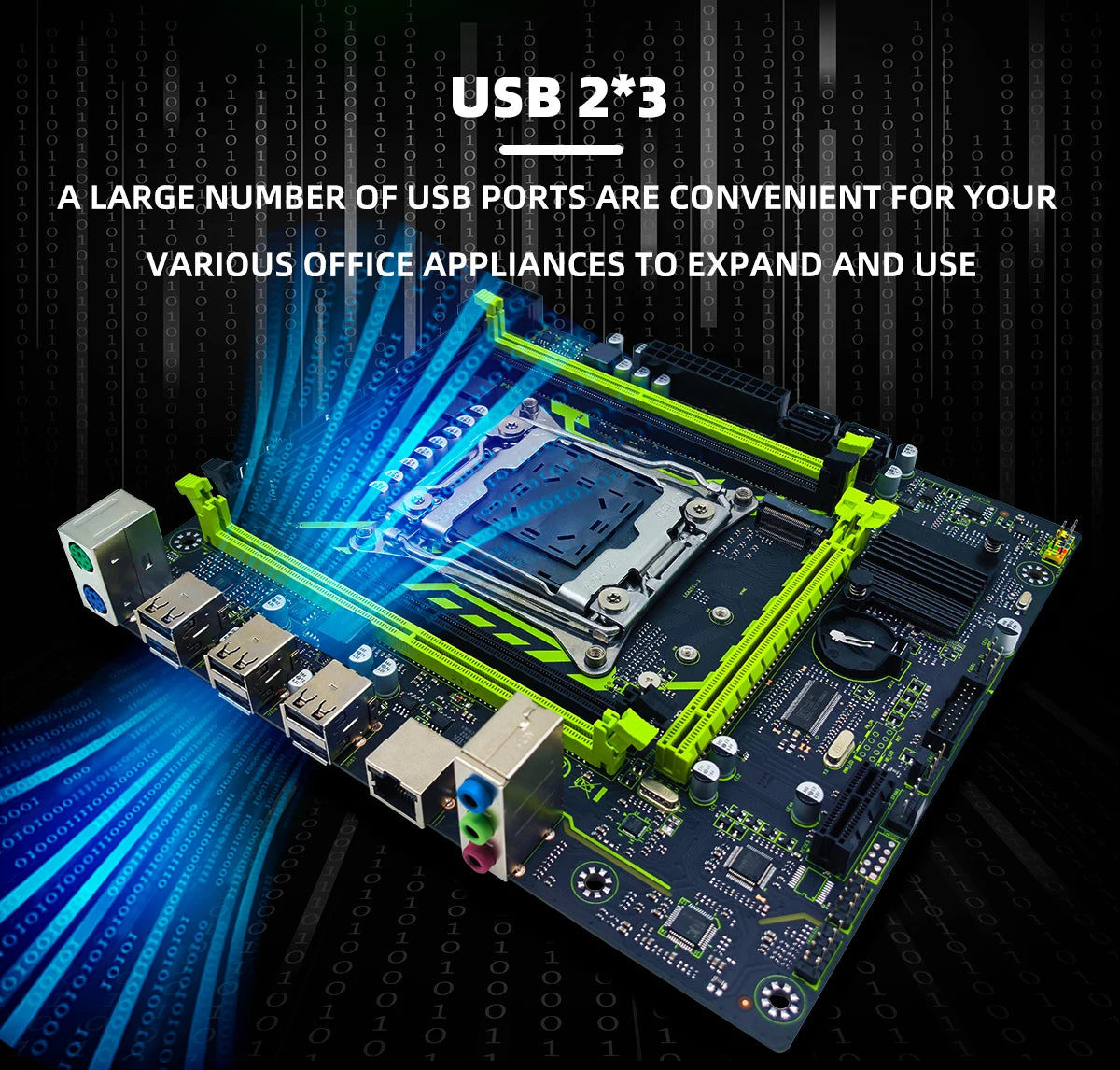 ZSUS X99-8D4 Motherboard Set Kit With Intel LGA2011-3 Xeon E5 2650 V4 CPU DDR4 16GB (1*16GB) 2133MHZ RAM Memory NVME M.2 SATA