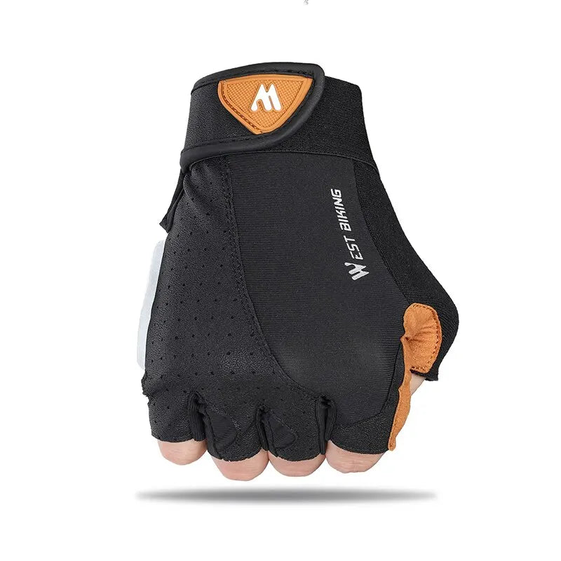 WEST BIKING Sports Cycling Gloves Half Finger Men Women MTB Bike Gloves Running Fitness Gym Riding Motorcycle Bicycle Gloves