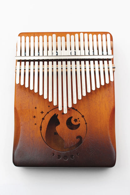 Kalimba Professional Thumb Piano Solid Wood Veneer 17/21 Keys Keyboard Musical Instrument Kalimba Thumb Piano Christmas Present