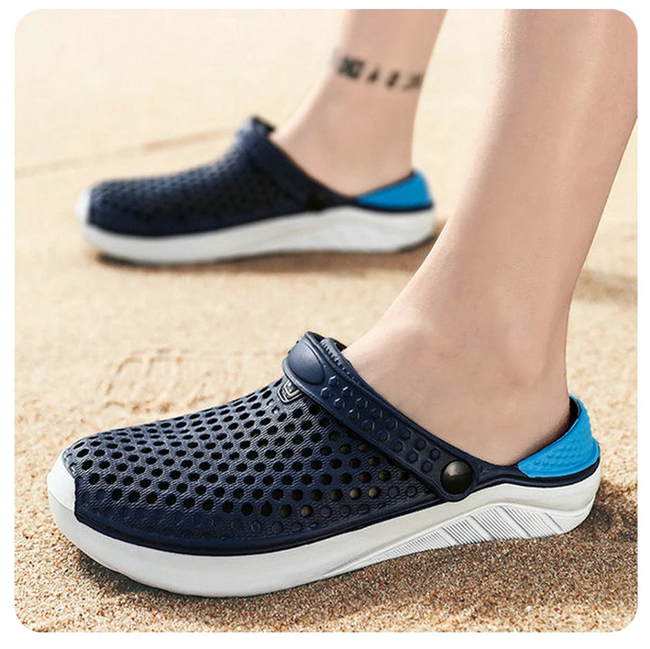 Unisex Fashion Beach Sandals Men Anti Slip Thick Sole Slippers Lightweight Summer Flip Flops Garden Shoes Man Women