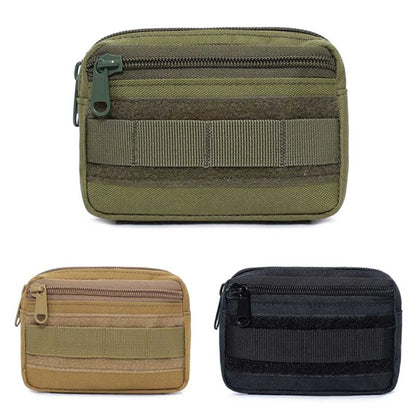 Double Layer EDC Pack Men Tactical Molle Waist Belt Oxford Hip Pouch Fanny Pack Camping Hunting Accessories Utility Bag