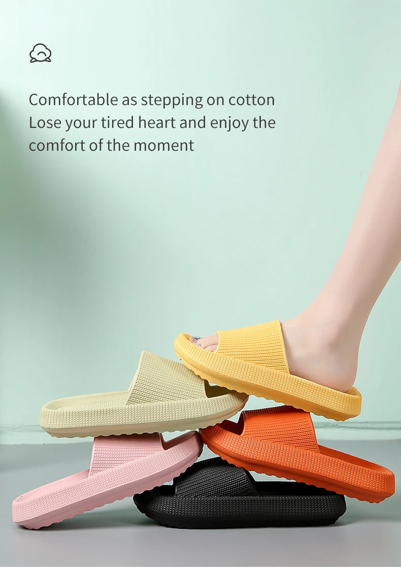 Step on the Sense of Shit Slippers Summer Home Wear Soft-soled Non-slip Shoes Eva Simple MEN'S Slippers