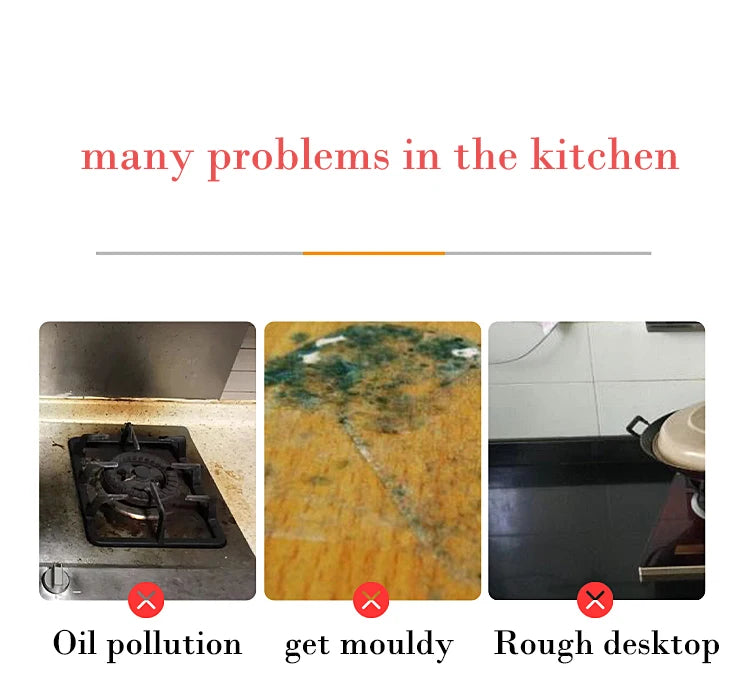 Marble Kitchen Oil-Proof Film Stove Waterproof Moisture-Proof Self-Adhesive Wallpaper Countertop Cabinet Renovation Tile Sticker