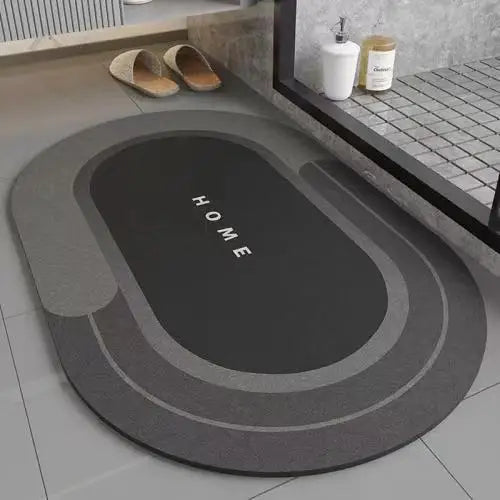 Bathroom Absorbent Floor Mat, Anti Slip Diatomaceous Mud Foot Mat, Quick Drying Toilet, Anti Fall Toilet Door Mat, Foot Mat