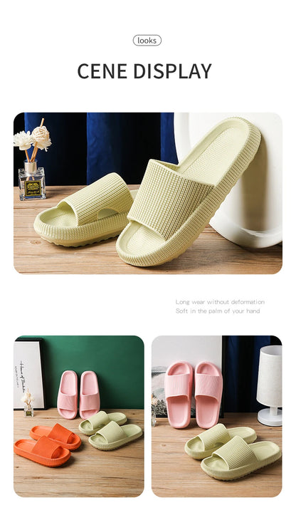 Step on the Sense of Shit Slippers Summer Home Wear Soft-soled Non-slip Shoes Eva Simple MEN'S Slippers