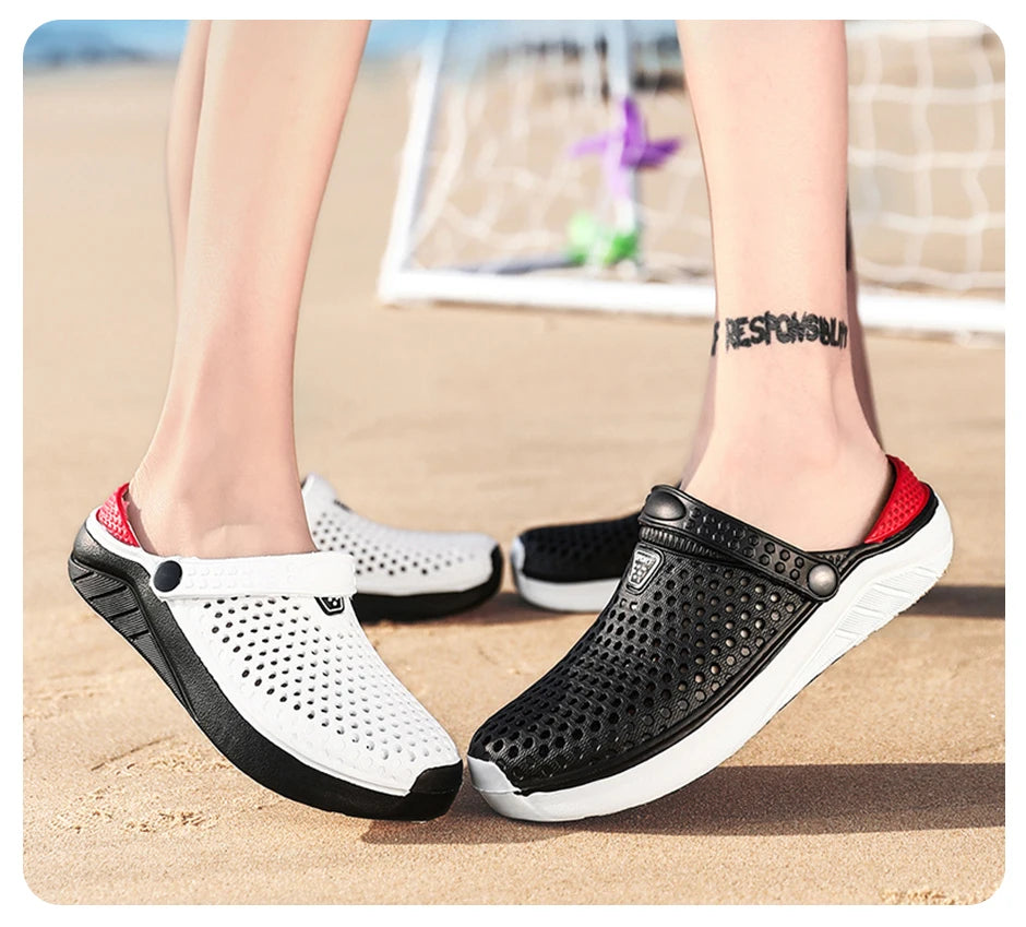 Unisex Fashion Beach Sandals Men Anti Slip Thick Sole Slippers Lightweight Summer Flip Flops Garden Shoes Man Women