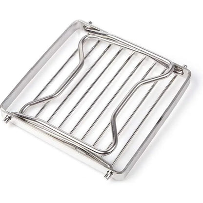 Outdoor Stainless Steel Stove Holder Camping Portable Folding Mini Barbecue Rack Set Pot Holder Baking Tray Holder