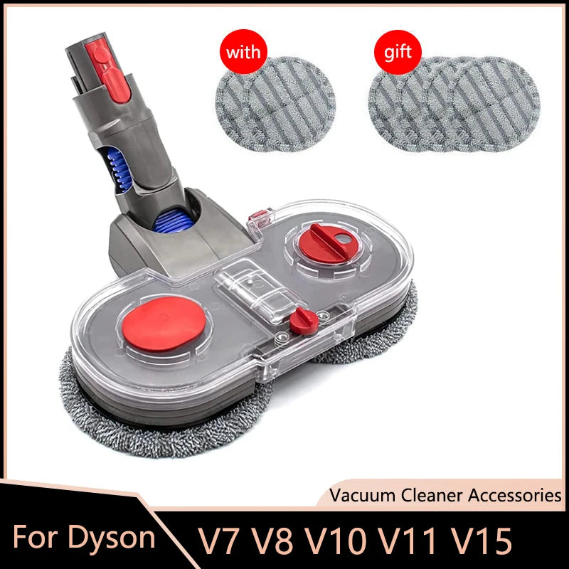 Electric Mop Head Kit For Dyson V7 V8 V10 V11 V15 Vacuum Cleaner Parts, Mop Attachment With Water Reservoir Cleaning Rag Cloth