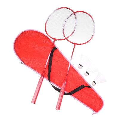 Professional Badminton Rackets Shuttlecocks and Carrying Bag Set Double Badminton Racquet Set Indoor Outdoor Speed Sports