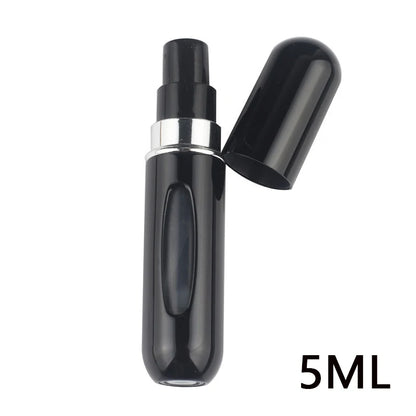 Portable Travel 5ml Bottom Charge Perfume Refillable Bottle Liquid Container For Cosmetics Spray Bottling Dispenser Press Head