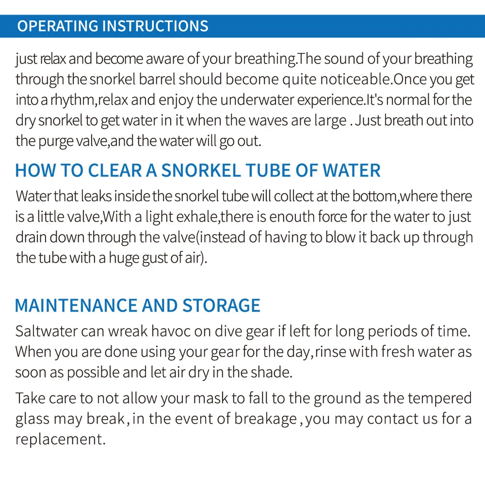 Dry Snorkel Set Diving Mask For Adults Tempered Glass Professional Panoramic Snorkeling Gear Swimming Training Snorkel Kit