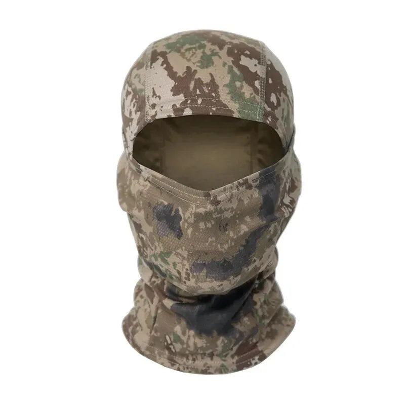 Camouflage Outdoor Riding Mask Outdoor Sun Protection Single Hole Quick Dry Mesh Mask