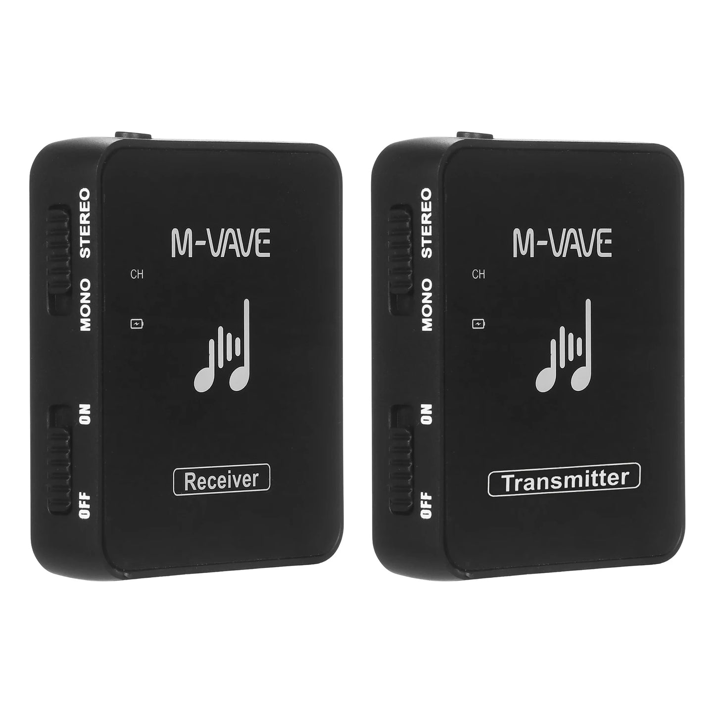 M-VAVE SWS10 2.4GHz Wireless Earphone Monitor Transmission System USB Rechargeable Transmitter & Receiver Support Mono/Stereo