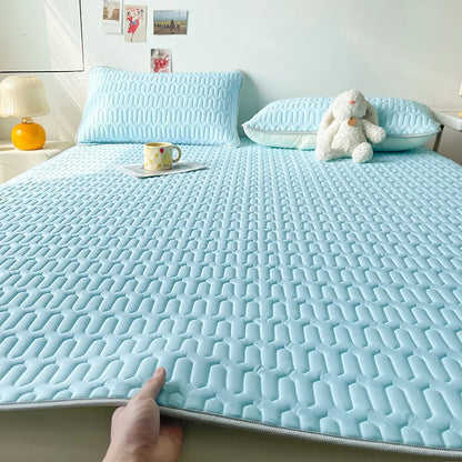 YanYangTian Thin Mattress Cover Summer Mat Dust Mat Air-conditioning Mattress Quilted Protector Bedding set girl bedroom 120 150