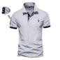 AIOPESON Embroidery 35% Cotton Polo Shirts for Men Casual Solid Color Slim Fit Mens Polos New Summer Fashion Brand Men Clothing