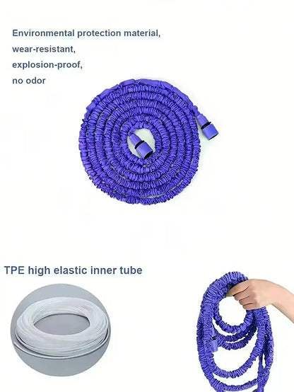 Expandable Magic Hose, High-Pressure Car Wash, 7Water Spraying Functions, Water Gun, Home Garden Watering Hose