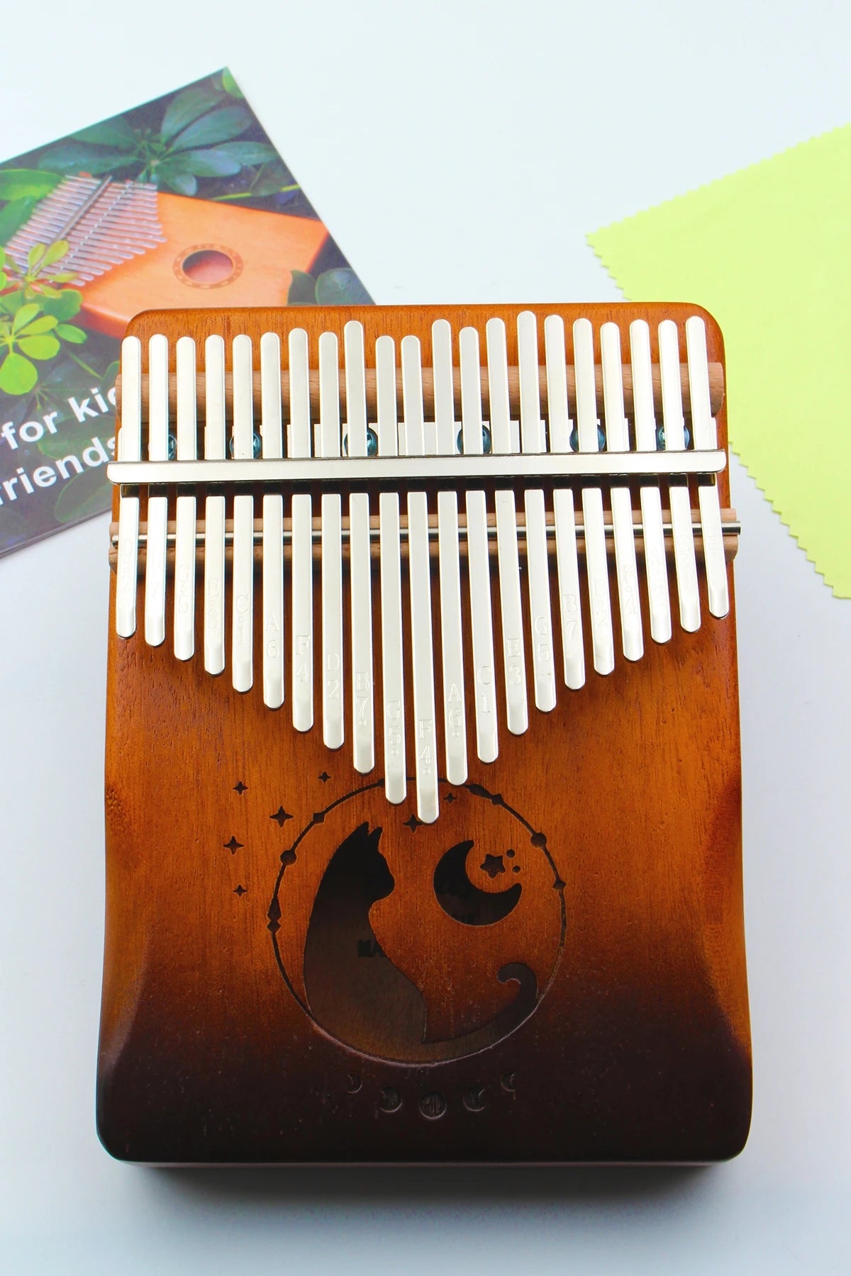 Kalimba Professional Thumb Piano Solid Wood Veneer 17/21 Keys Keyboard Musical Instrument Kalimba Thumb Piano Christmas Present