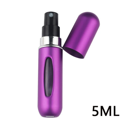 Portable Travel 5ml Bottom Charge Perfume Refillable Bottle Liquid Container For Cosmetics Spray Bottling Dispenser Press Head