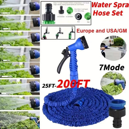 Expandable Magic Hose, High-Pressure Car Wash, 7Water Spraying Functions, Water Gun, Home Garden Watering Hose