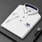 New Summer Korean  Embroidered Polo Shirt Men's Luxury Top Casual Lapel Short Sleeve T-shirt Fashion Anti-wrinkle Men T Shirt