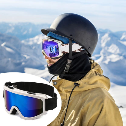 Large Frame Ski Goggles with Colorful Lens Anti-Collision Anti-Glare Lens Outdoor Sport Snow Snowboard for Snowboarding Skiing