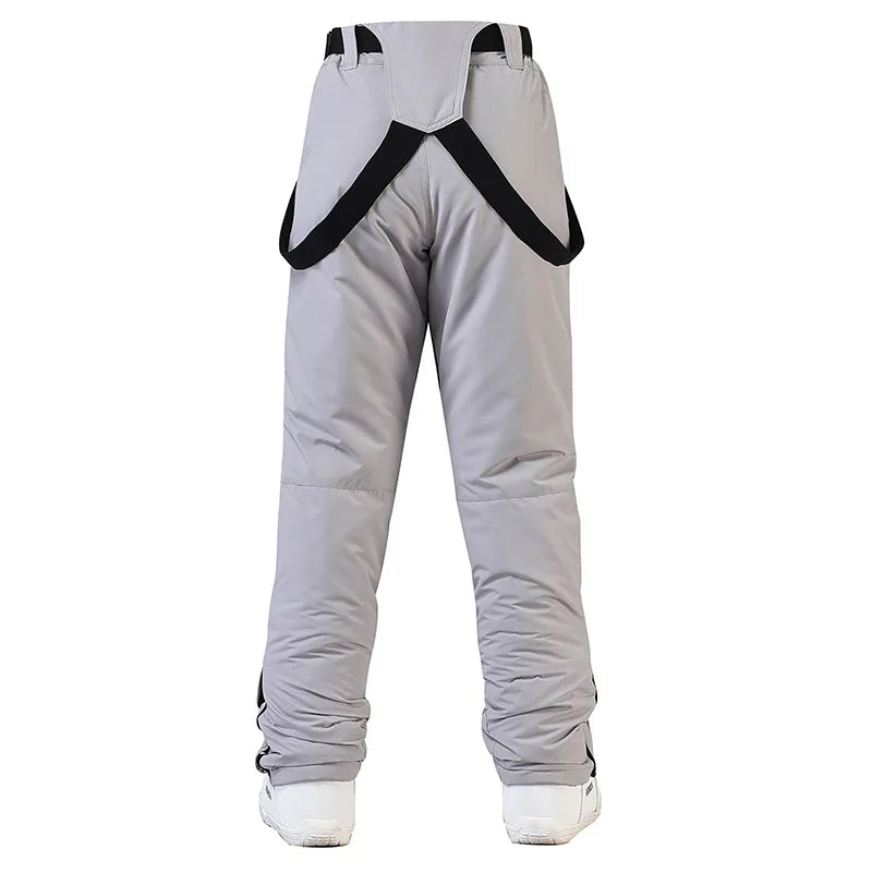 New Men and Women Winter Outdoor Ski Pants Windproof Waterproof Warm Breathable Snowboarding Pants Snow Sports Bibs Pants