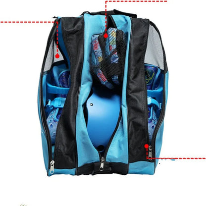 Portable Roller Skates Bag Ice Skating Bag Large Capacity Breathable Kids Inline Skates Bag Skates Storage Bag Skating Shoes Bag