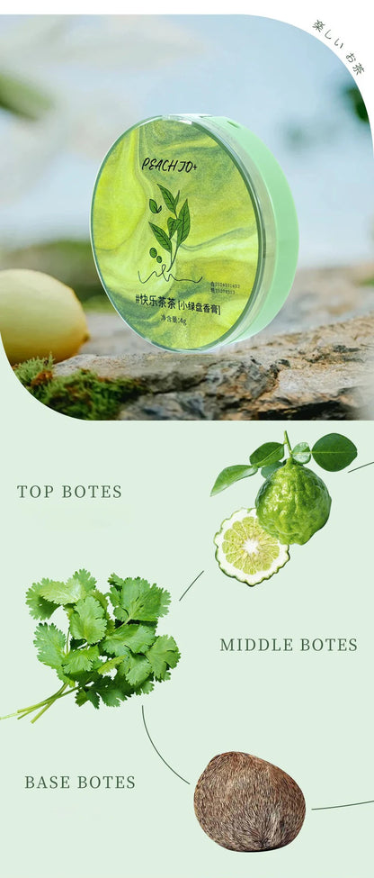 Perfume Plant Solid Balm for Men and Women Portable Solid Balm Tea Fragrance Solid Balm Mild Long Lasting Body Aroma Deodorants