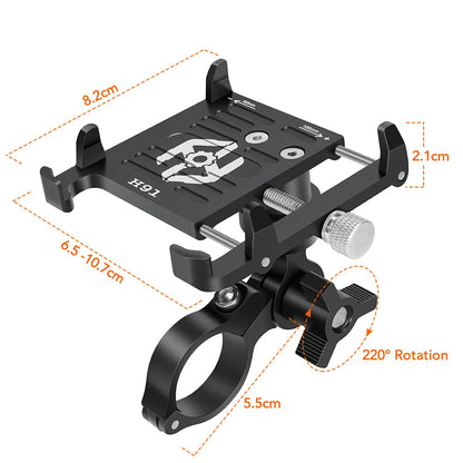 NEWBOLER MTB Phone Mount Stand Bicycle Holder 360° Rotatable Aluminum Adjustable Bike Phone Holder Non-slip Cycling Bracke