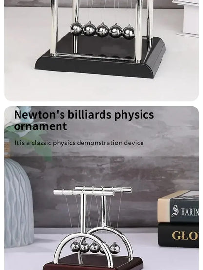 Newton's Cradle Balance Steel Ball Teaching Supplies Physics Science Pendulum Desktop Toys Stress Relief Gifts Home Decoration