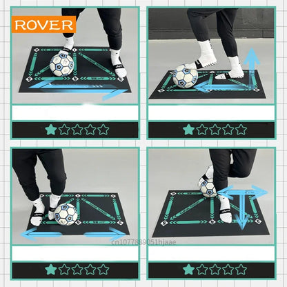 Football Training Mat Durable Non Slip Foldable Kids Adults Dribble Training Mat Football Training Indoor Ourdoor Equipment