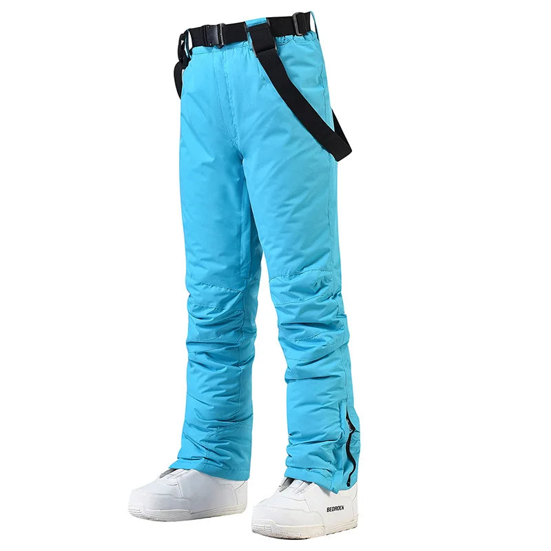 New Men and Women Winter Outdoor Ski Pants Windproof Waterproof Warm Breathable Snowboarding Pants Snow Sports Bibs Pants