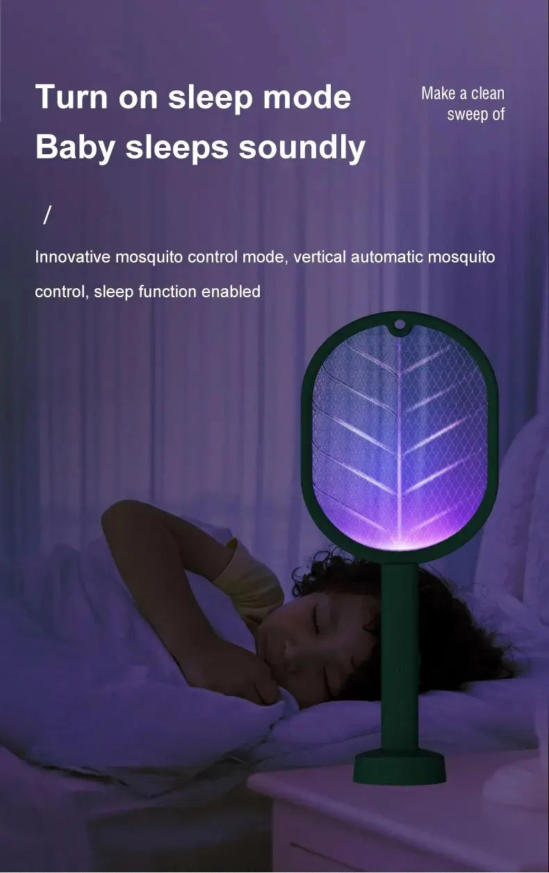 1pc Electric Mosquito Killer Swatter USB Rechargeable Electric Household Safety Mosquito Killer Anti Mosquito Trap