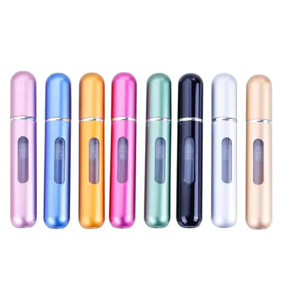 Portable Travel 5ml Bottom Charge Perfume Refillable Bottle Liquid Container For Cosmetics Spray Bottling Dispenser Press Head