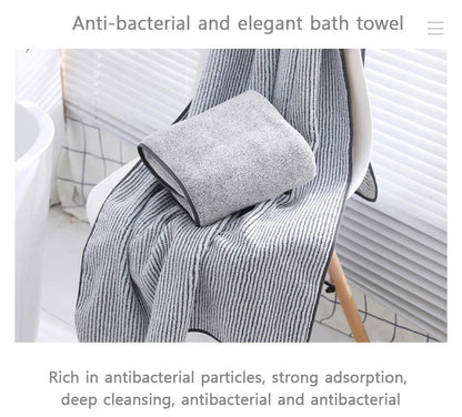 1PCS Thickened Bath Towels for The Body Microfiber Towel for Gym Sports Shower Robe for Spa Beath Home