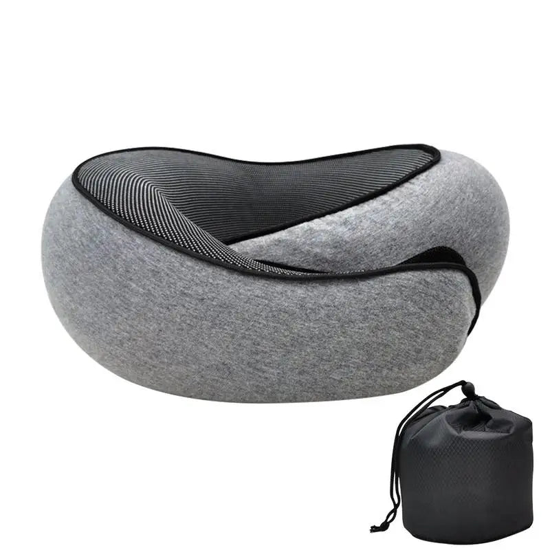 Memory Foam Neck Pillow Cervical Vertebra Travel Portable Noon Break Aircraft U Type Of Pillow Sleep Camping Pillow Carry Bag