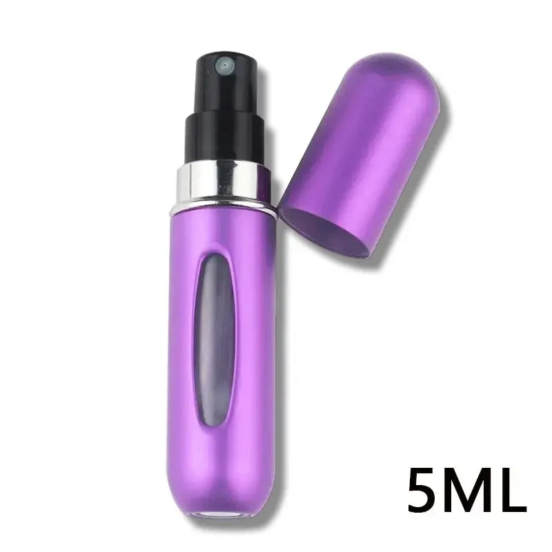 Portable Travel 5ml Bottom Charge Perfume Refillable Bottle Liquid Container For Cosmetics Spray Bottling Dispenser Press Head