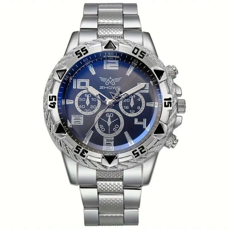 1Pcs Men's Watch,Large Dial Fashion Quartz Business Wristwatch,Ieal Choice For Gifts