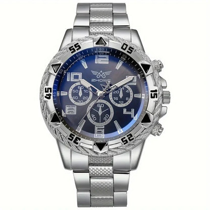 1Pcs Men's Watch,Large Dial Fashion Quartz Business Wristwatch,Ieal Choice For Gifts