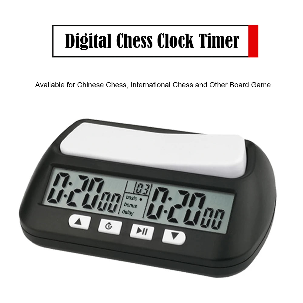 3-in-1 Multipurpose Portable Professional Chess Clock Digital Chess Timer Game Timer