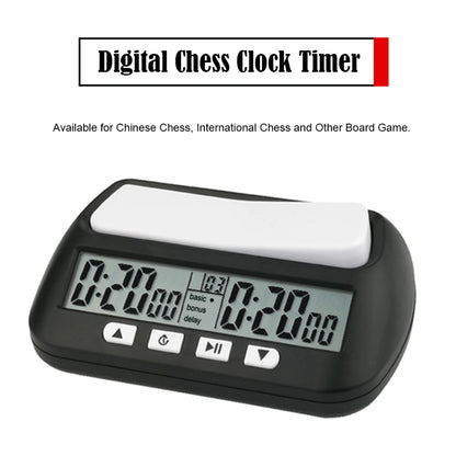 3-in-1 Multipurpose Portable Professional Chess Clock Digital Chess Timer Game Timer