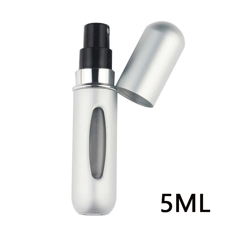 Portable Travel 5ml Bottom Charge Perfume Refillable Bottle Liquid Container For Cosmetics Spray Bottling Dispenser Press Head