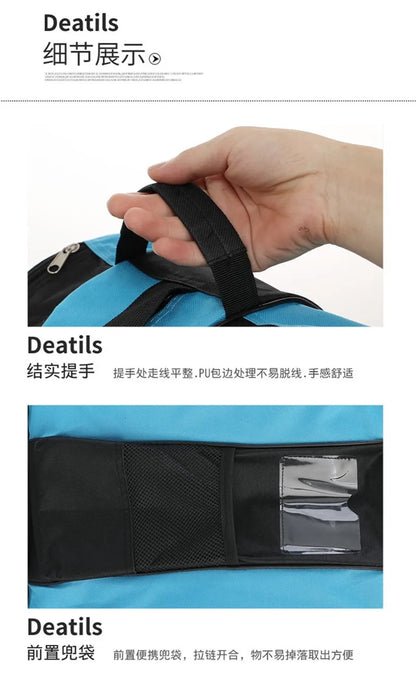 Portable Roller Skates Bag Ice Skating Bag Large Capacity Breathable Kids Inline Skates Bag Skates Storage Bag Skating Shoes Bag