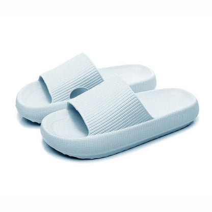 Thick Platform Bathroom Home Slippers Women Fashion Soft Sole EVA Indoor Slides Woman Sandals 2025 Summer Non-slip Flip Flops