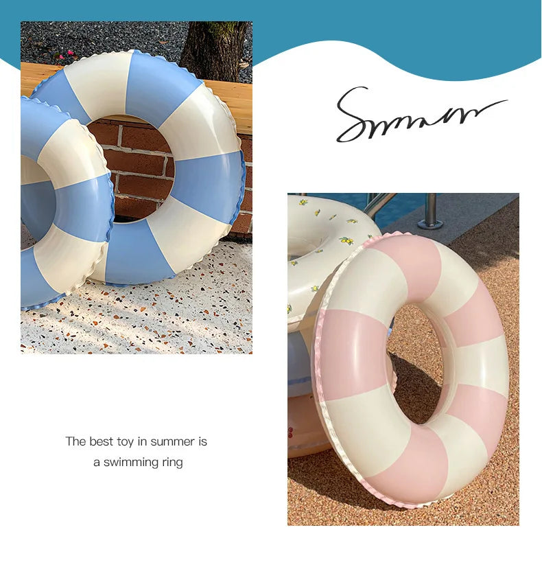 Rooxin Donut Swimming Ring Inflatable Pool Float for Teen Kids Swimming Circle Baby Swim Tube Water Play Swimming Pool Toys