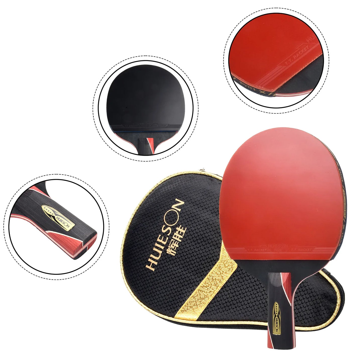 Ping Pong Paddle Hard Case Single Professional Training Carbon Table Tennis Bat Racket Ping Pong Paddle Table Tennis Rackets