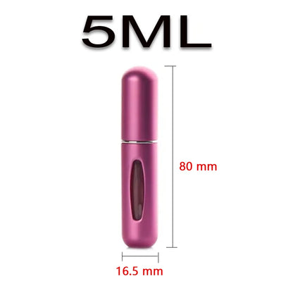 Portable Travel 5ml Bottom Charge Perfume Refillable Bottle Liquid Container For Cosmetics Spray Bottling Dispenser Press Head